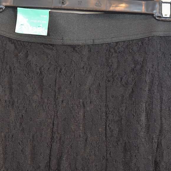 Black Lace Skirt SZ S Maurices NWT - Picture 6 of 7